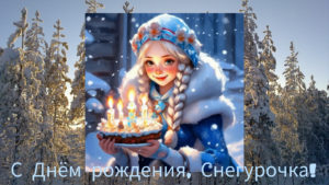 День рождения снежной красавицы